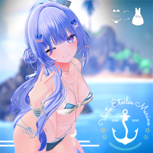 51アバター相当 マリンセーラー＆水着 -Voûte Étoilée Marine-ヴート エトワレ マリン (VRChat向け衣装)#mumu_shop