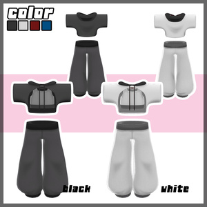 まめふれんず、エルシオン、ネメシス衣裳クロップドパーカーウエア -(VRChat向け衣装) #mumu_shop 缩略图 6