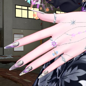 124アバター相当 冬きらめきネイル StellarCraftMagNail - ステラクラフトマグネイル(VRChat向ネイルチップ)#mumu_shop 缩略图 17