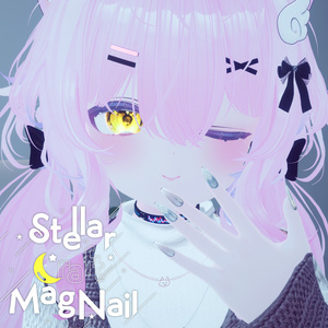 124アバター相当 冬きらめきネイル StellarCraftMagNail - ステラクラフトマグネイル(VRChat向ネイルチップ)#mumu_shop 缩略图 3