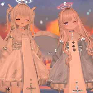 105アバター相当天使＆悪魔コーデ ディアベルム＆セラフィン Diabellum & Seraphine(VRChat向衣装)#mumu_shop 缩略图 64