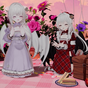 105アバター相当天使＆悪魔コーデ ディアベルム＆セラフィン Diabellum & Seraphine(VRChat向衣装)#mumu_shop 缩略图 63