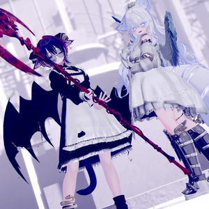 105アバター相当天使＆悪魔コーデ ディアベルム＆セラフィン Diabellum & Seraphine(VRChat向衣装)#mumu_shop 缩略图 62