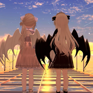 105アバター相当天使＆悪魔コーデ ディアベルム＆セラフィン Diabellum & Seraphine(VRChat向衣装)#mumu_shop 缩略图 35