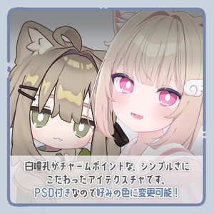 〖6 avatars〗Simple-look eye texture 🤍 しんぷるるっくアイ 缩略图 2