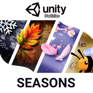 季節 SEASONS | 4 Unique Unity Particle Systems | VTuber Assets | Snow, Sakura, Leaves, Bees