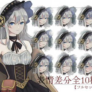 立ち絵素材】スチームパンクな女の子 Steampunk Girl Character Design