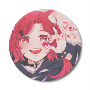 Cute Yo-chan with heart-shaped cheeks - Coaster