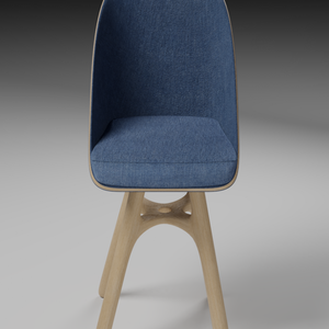 Sleek Lounge Chair 3D Model