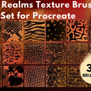 Procreate用ワイルドレルムテクスチャーブラシセット