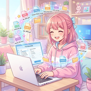 ファイル名一括リネーム＆整理ツール