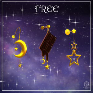 【🎄Free DLあり🎄】イヤリング Star Night Choco 缩略图 3