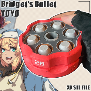 Bridget's Bullet Yoyo 3D model Cosplay Prop | ブリジットの弾丸ヨーヨー 3D モデルコスプレ小道具 | Guilty Gear Strive | Functional