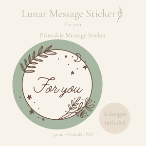 Lunar Message Sticker(For you)