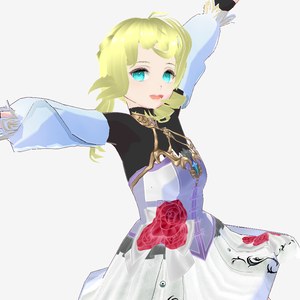 ローザリアホワイト　vroid&vrmセット
