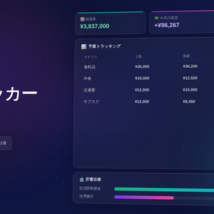 家計トラッカー｜Notion テンプレート【6DB連携・自動計算・サンプルデータ付き】