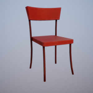 Vintage chair Low Poly