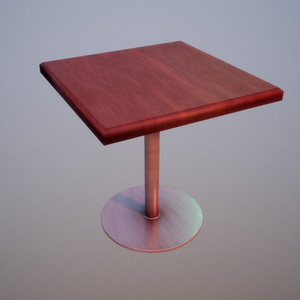 Vintage Table Low Poly