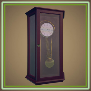 Vintage Clock Low Poly