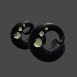 Holey horns