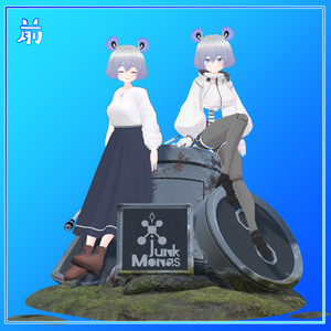 VRC向けオリジナル3Dモデル『Junk Monas(じゃんくもなす)』 缩略图 2