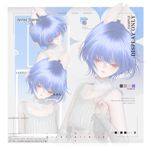 【Vroid】アニメ少女風 柔らかショート/Anime Girl Soft Short Hair