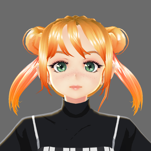 Soft Makeup with Freckles Face Texture (Vroid)