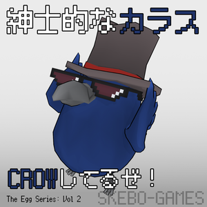【VRM・VRChat・FBX】【ジェントルマンなカラス】/【Gallant Crow】