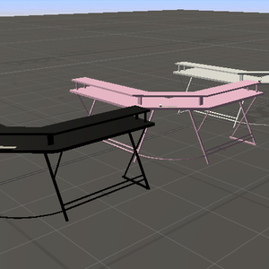 [VRChat] Secrow's 3 L-Shaped Desk Asset Pack