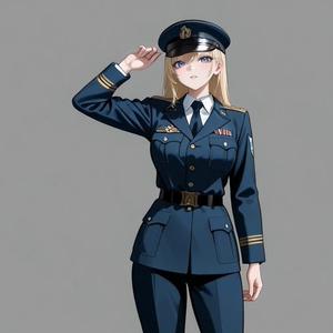 （立ち絵素材）軍人な女性たち