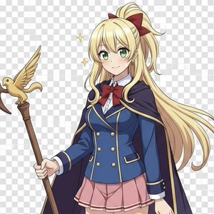 （立ち絵素材）魔法学園の女の子【差分あり】