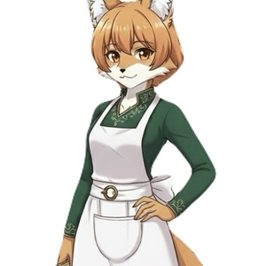 （立ち絵素材）獣人族な女性【差分あり】