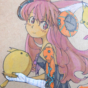 【A4クラフト用紙】群れる玉鳥
