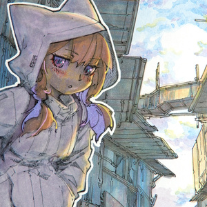 【色紙万年筆+水彩】鏡の道