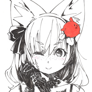 水埜せなさんの投稿 - #アナログイラスト #落書き #モノクロ
