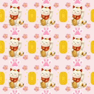 かわいい招きネコデジタルペーパー