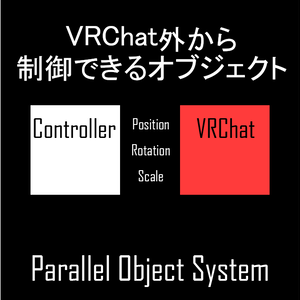 【VRChat向けアバターギミック】VRChat外から操作できるオブジェクト「ParallelObjectSystem」