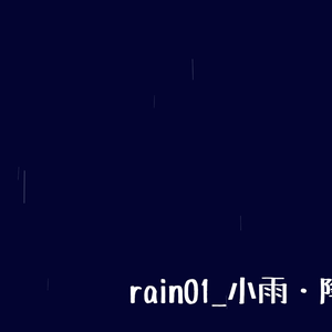 背景用透過素材・雨3パターン【動画素材】