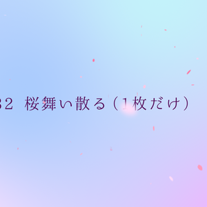 背景用透過素材・桜 舞い散る【動画素材】