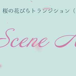 トランジション 桜の花びら（リアル）【動画素材】