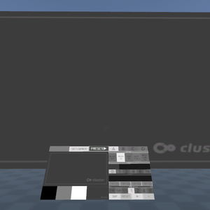cluster用ワールドVJシステム