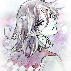 【東方輝針城】鬼人正邪 水彩イラスト