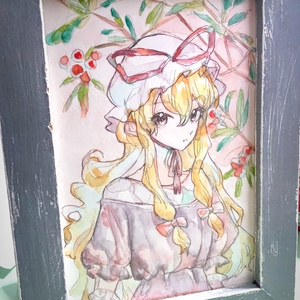 西行寺幽々子☆東方Project色紙直筆イラスト - ちきたま商店 - BOOTH