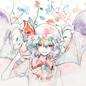 【東方紅魔郷】レミリア・スカーレット水彩イラスト
