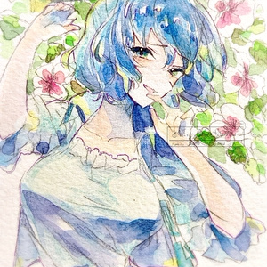 [Touhou Shinreibyou] Kaku Seiga Watercolor Illustration