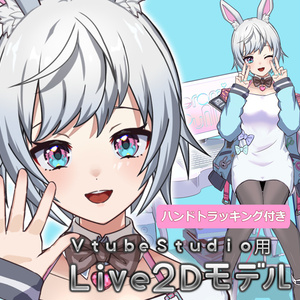 【Live2Dモデル】VTS対応ハンドトラッキング付き/ceramicbunnyちゃん