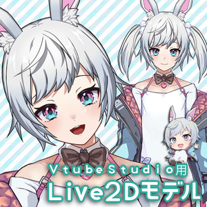 【Vtuber用モデル】VTS対応/ceramicbunnyちゃん【Live2D】