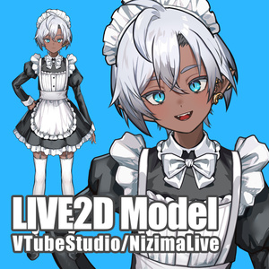 【汎用モデル】褐色エルフメイド【LIVE2D】