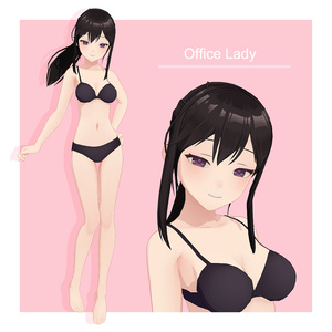 オフィス服の女の子【素体】