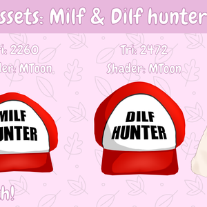【3D accesory】MILF and DILF Hunter cap | Cartoon Style